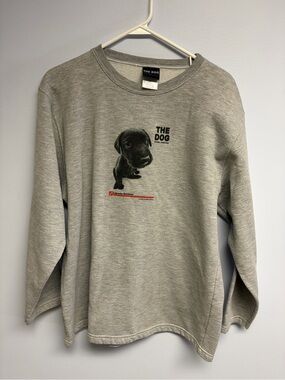 Gray Crewneck the dog Sweatshirt early 2000s vintage